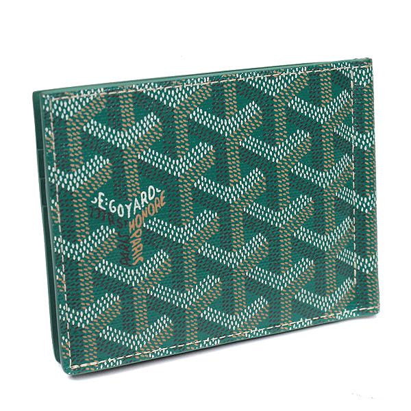 GOYARD ゴヤール 二つ折り財布 マネークリップ付き グリーン GOYARD ゴヤール 二つ折り財布 マネークリップ付き グリーン