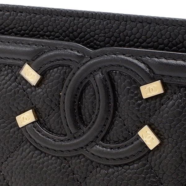 CHANEL シャネル カードケース CCフィリグリー ブラック CHANEL シャネル カードケース CCフィリグリー ブラック