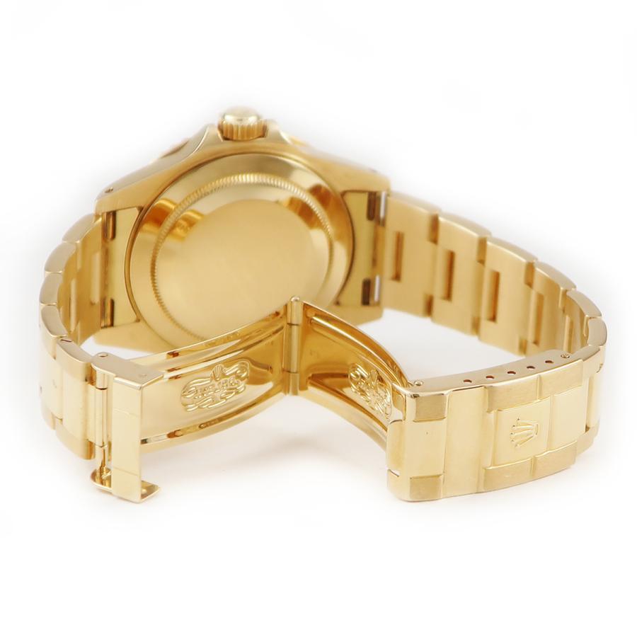 日本製 紳士 中古 オートマ 中古 ホワイト 自動巻き 腕時計 メンズ X番 シェル 純正ルビー K18yg無垢 nr ヨットマスター Rolex ロレックス 750 イエローゴールド 白 ダイバー 金無垢 メンズ腕時計