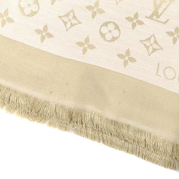 LOUIS VUITTON ルイヴィトン ショール モノグラム ネオデニム ベージュ 