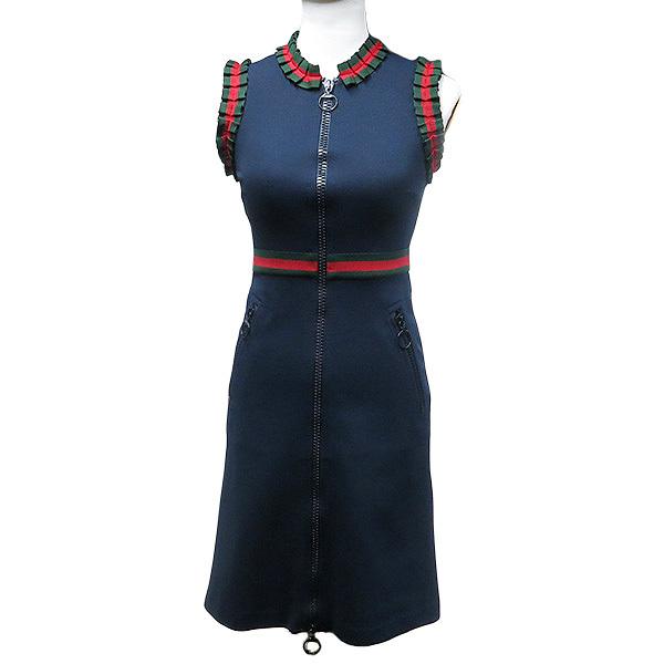 見つけた人ラッキー グッチ Gucci ワンピース シェリーライン ノースリーブフロントジップ ネイビー ナイロン ポリエステル ポリウレタン 中古 Houbidou 心斎橋店 通販 Yahoo ショッピング 今だけ限定価格 Www Jsanalytikal Com