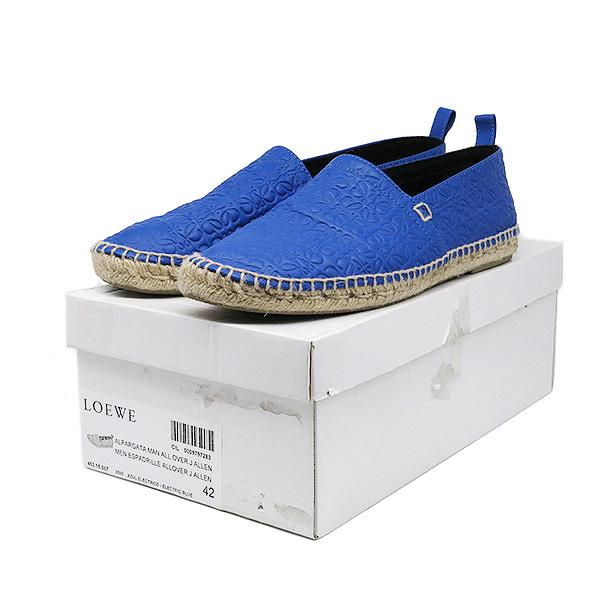 LOEWE ロエベ スリッポン エスパドリーユ ロゴ エンボス レザー 中古 