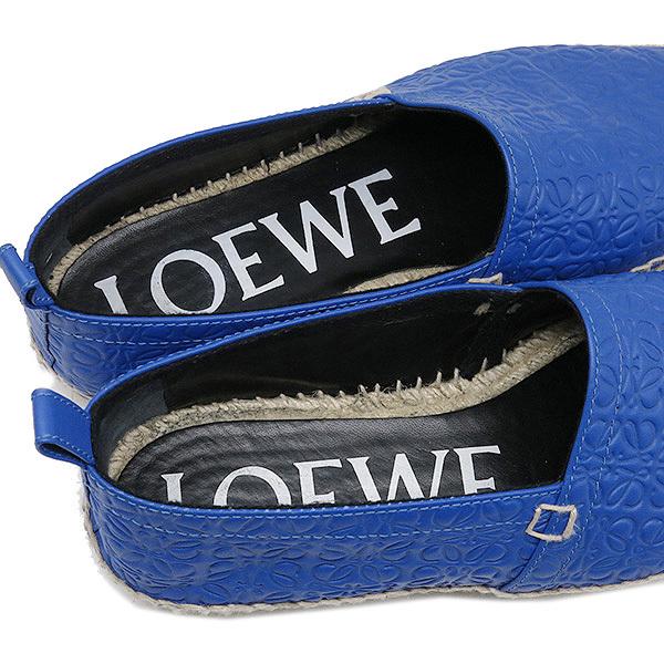 LOEWE ロエベ スリッポン エスパドリーユ ロゴ エンボス レザー 中古 