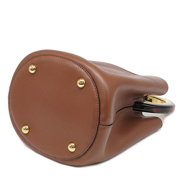 マルニ MARNI ハンドバッグ パニエ ブラウン カーフ 中古 : HOUBIDOU 
