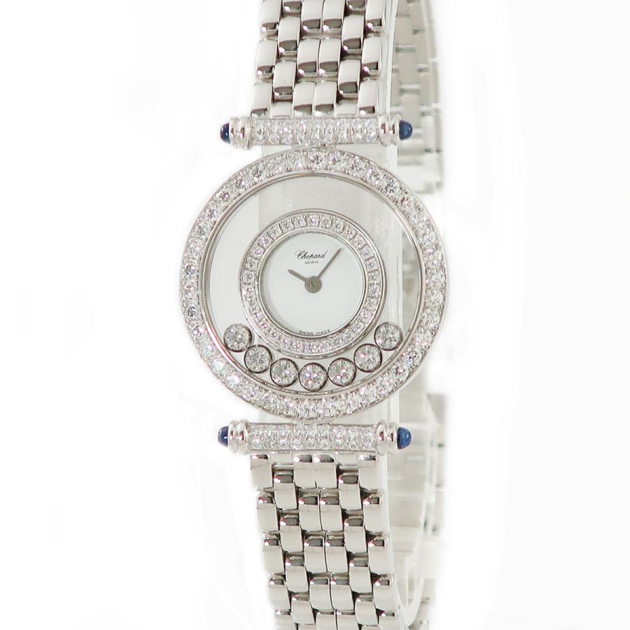 ハッピーダイヤモンド ショパール CHOPARD 20/4993 OH済 K18WG無垢