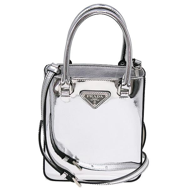 PRADA プラダ 2WAYバッグ スモール ブラッシュドレザー トート 
