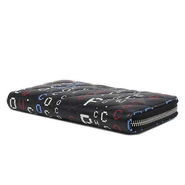 CHANEL シャネル 長財布 タイポグラフィ ジップウォレット