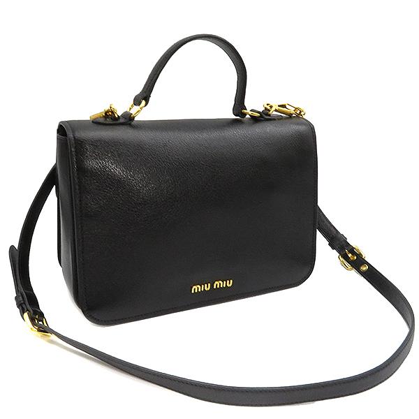 miu ミュウミュウ MIUMIU 2WAYバッグ マドラス NERO レザー RN0726 