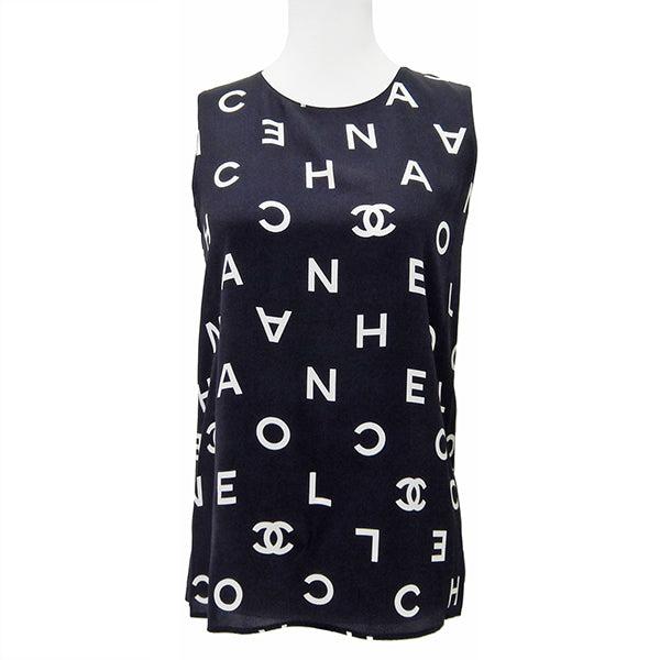 CHANEL シャネル トップス ロゴアルファベット ノースリーブ CHANEL シャネル トップス ロゴアルファベット ノースリーブ