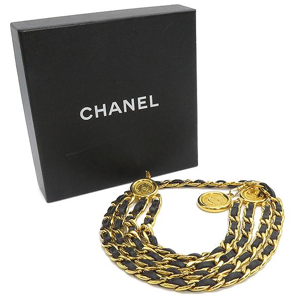 CHANEL シャネル ベルト ココマーク 3連チェーンベルト ゴールド