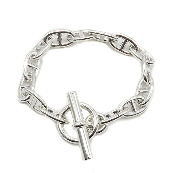 定番の冬ギフト エルメス 新品同様 シェーヌダンクル シルバー925 ブレスレット Gm シェーヌダンクル エルメス ブレスレット Gm レディースアクセサリー Www Golf5 Prestige Jp