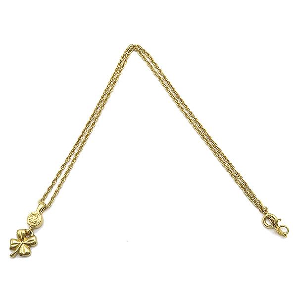 ジバンシィ GIVENCHY ネックレス クローバー ゴールド GP 中古 ジバンシィ GIVENCHY ネックレス クローバー ゴールド GP 中古