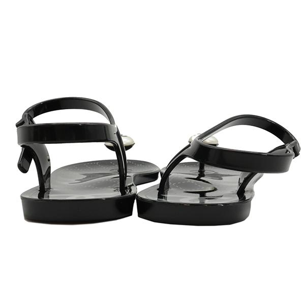 CHANEL シャネル サンダル パールアクセントトング フラット CHANEL シャネル サンダル パールアクセントトング フラット