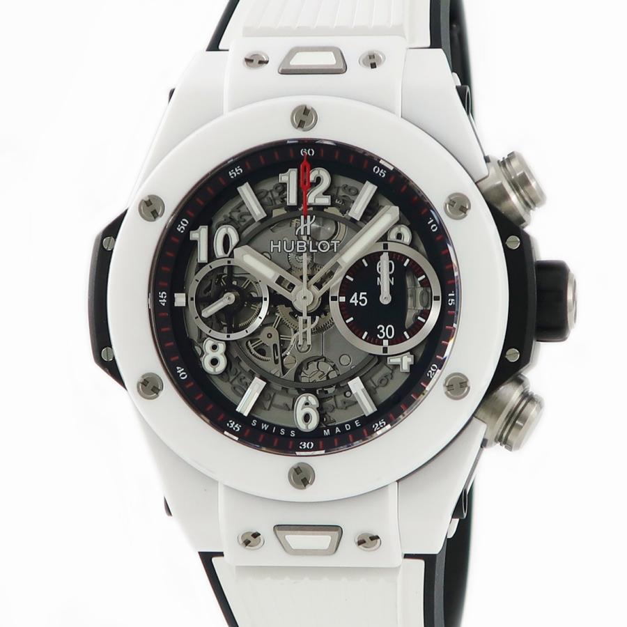 最新作の Hublot ウブロ 裏スケ シースルーバック セラミック 白 自動巻 紳士 中古 ビッグバン 中古 ブラック 自動巻き 腕時計 メンズ 411 Hx 1170 Rx セラミック ホワイト ウニコ メンズ腕時計 Theguitarnook Com