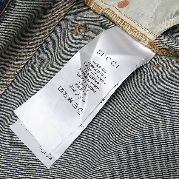 GUCCI グッチ デニムパンツ ペイント加工 5ポケット インディゴ 
