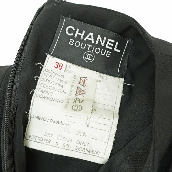 CHANEL シャネル ワンピース ヴィンテージ ココマーク ブラック CHANEL シャネル ワンピース ヴィンテージ ココマーク ブラック