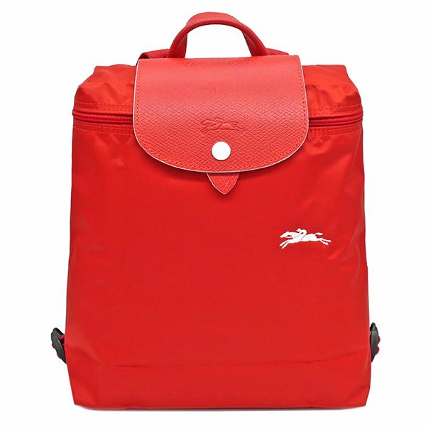 ロンシャン リュック デイパック ル メンズファッション プリアージュ クラブ ヴァーミリオン P ポリエステル 619 カウハイド 619 Houbidou