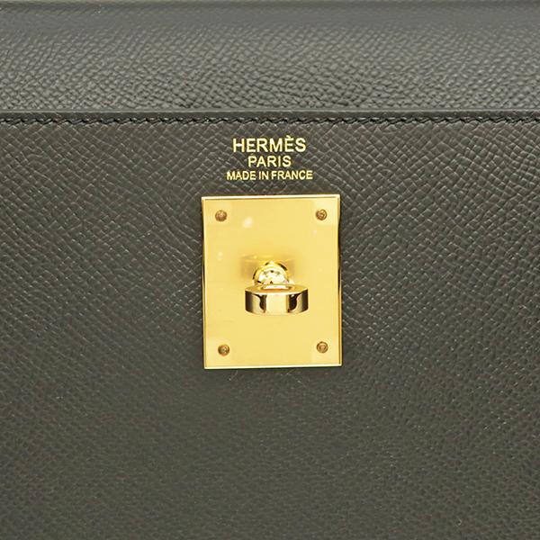 美品HERMES Kelly 32 外縫D刻印 HERMES エルメス ケリー 25 W刻印 グリミスティ シルバー金具