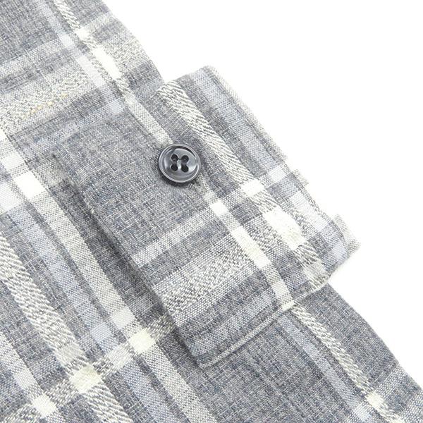 SAINT LAURENT サンローラン 長袖シャツ チェック柄 ロングシャツ