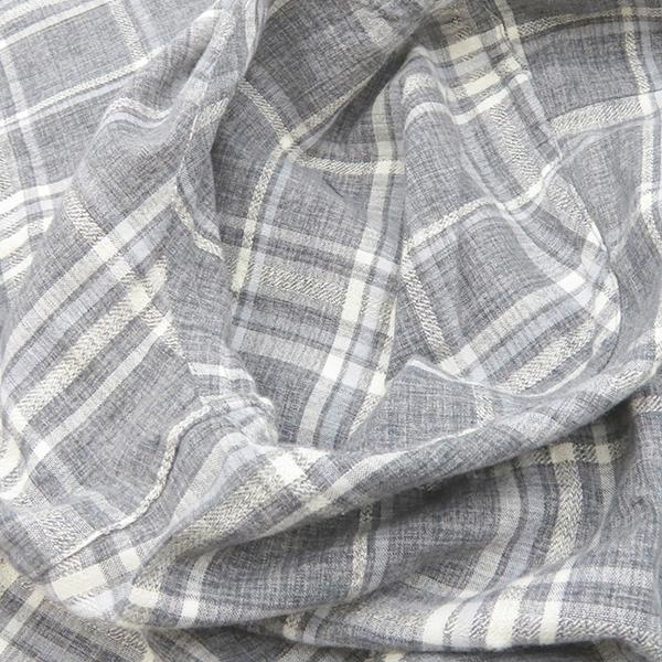 SAINT LAURENT サンローラン 長袖シャツ チェック柄 ロングシャツ