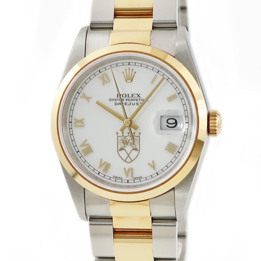 3年保証 ロレックス デイトジャスト ニックプライス限定モデル 163 T番 K18ygxss製 白 ローマ 希少 通常裏蓋 自動巻き メンズ 腕時計 Houbidou 心斎橋店 通販 Yahoo ショッピング