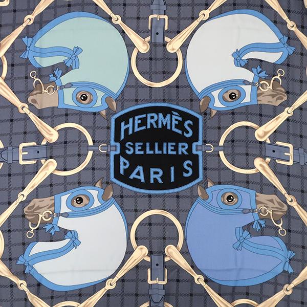 HERMES エルメス ストール ショール カレ140 CARRE ブルーX HERMES エルメス ストール ショール カレ140 CARRE ブルーX