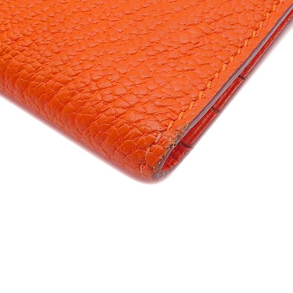 HERMES エルメス 長財布 ベアン クラシック オレンジ シェーブル HERMES エルメス 長財布 ベアン クラシック オレンジ シェーブル
