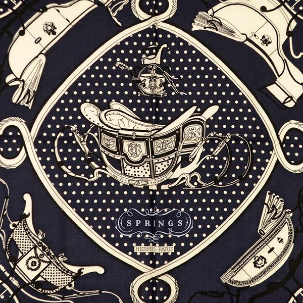 HERMES（エルメス） ストール ショール カレ140 CARRE マリンXブランX