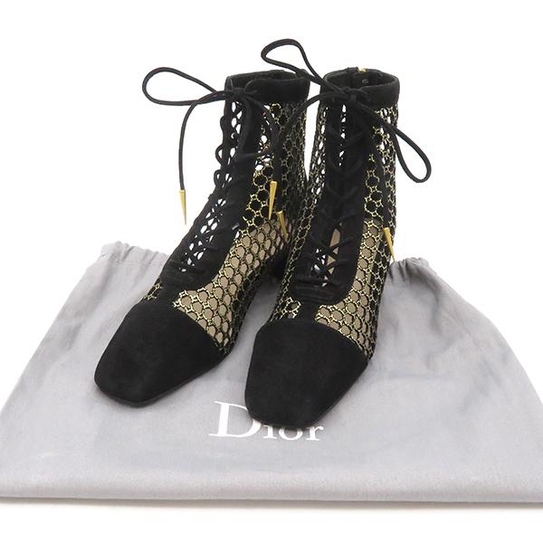 Christian Dior ディオール ブーツ メッシュブーツ ブラック Christian Dior ディオール ブーツ メッシュブーツ ブラック