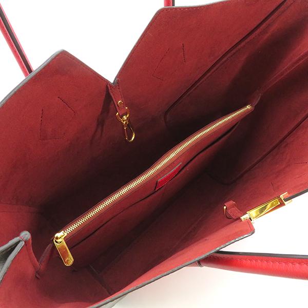 LOUIS VUITTON ルイヴィトン トートバッグ キモノMM ブラウン/レッド