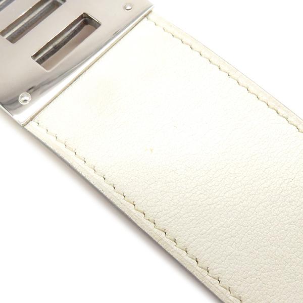 HERMES エルメス ブレスレット ケリードッグ ホワイト レザー C HERMES エルメス ブレスレット ケリードッグ ホワイト レザー C