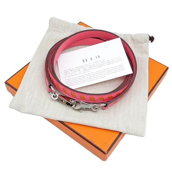HERMES（エルメス） ショルダーストラップ トレサージュ キュイール