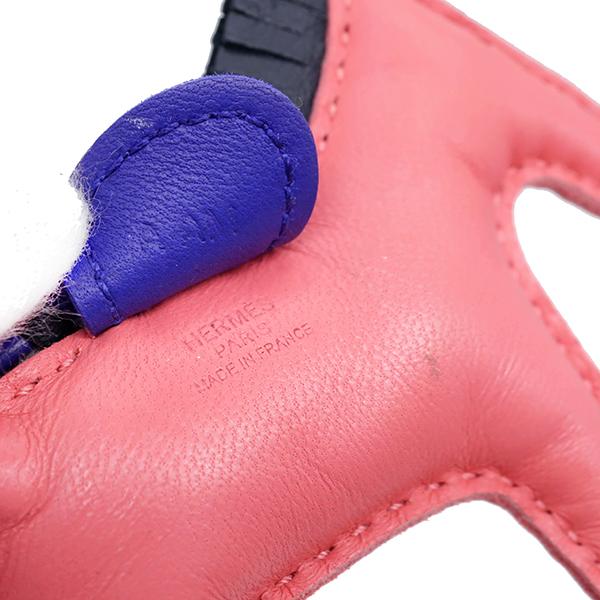 HERMES（エルメス） バッグチャーム ロデオPM ローズアザレ×ブルー