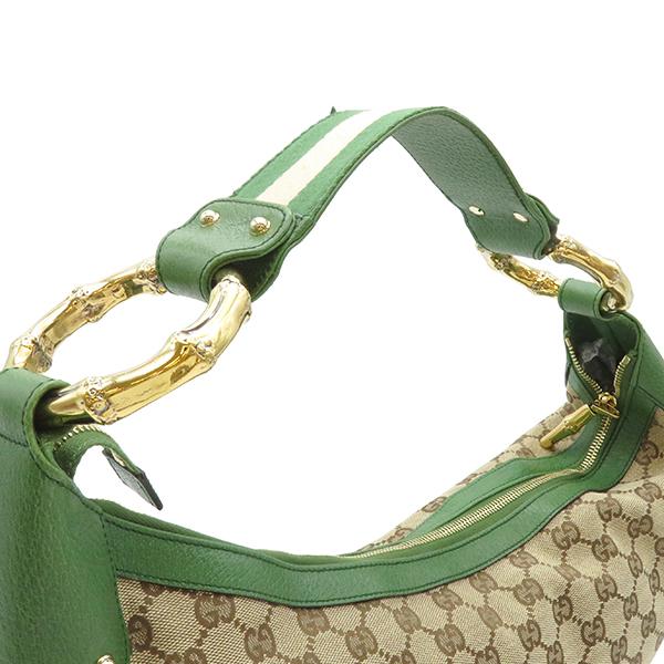 新品 グッチ GUCCI ショルダーバッグ GG キャンバス ベージュ グリーン 緑 GUCCI - GUCCI(グッチ) トートバッグ美品 ジャンボGG 671623 ベージュ