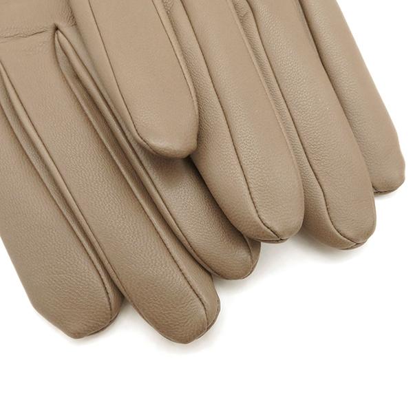 未使用【エルメス】オーダー品　刺繍　ラムスキン　グローブ　手袋　エトゥープ 未使用【エルメス】オーダー品 刺繍 ラムスキン グローブ 手袋