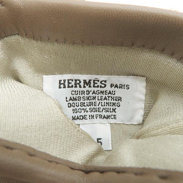 エルメス グローブ エトゥープ 6.5