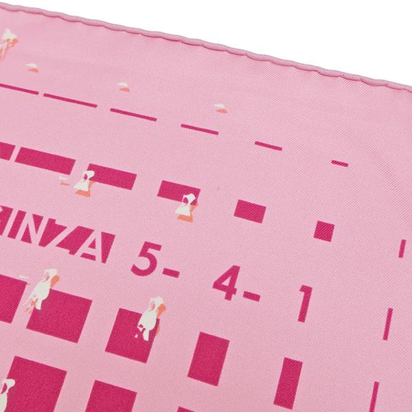 HERMES エルメス スカーフ カレ90 CARRE ピンク シルク 【24 FAUBOURG  