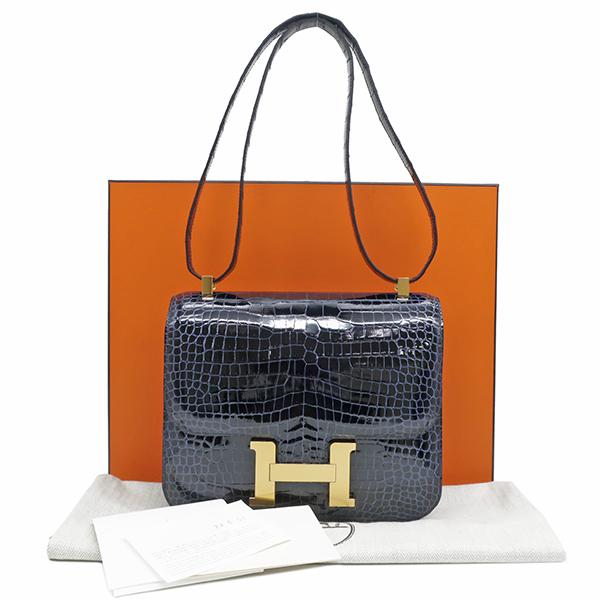 HERMES エルメス ショルダーバッグ コンスタンス3 23 クロコ HERMES エルメス ショルダーバッグ コンスタンス3 23 クロコ