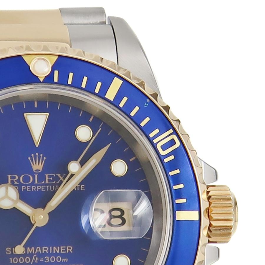 サブマリーナー 【3年保証】 ロレックス デイト 16613 OH済 U番 K18YG