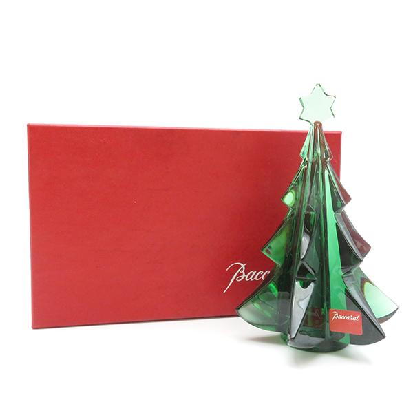 バカラ オブジェ ノエル メリベル グリーン クリスタル 置物