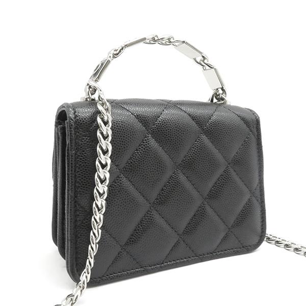 マトラッセ シャネル 2WAYバッグ チェーン クラッチ ブラック