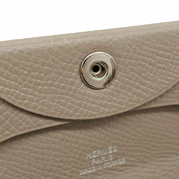 HERMES（エルメス） コインケース バスティア グリアスファルト ヴォー