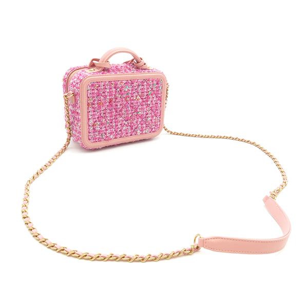 CHANEL シャネル 2WAYバッグ CCフィリグリー ツイード バニティ CHANEL シャネル 2WAYバッグ CCフィリグリー ツイード バニティ