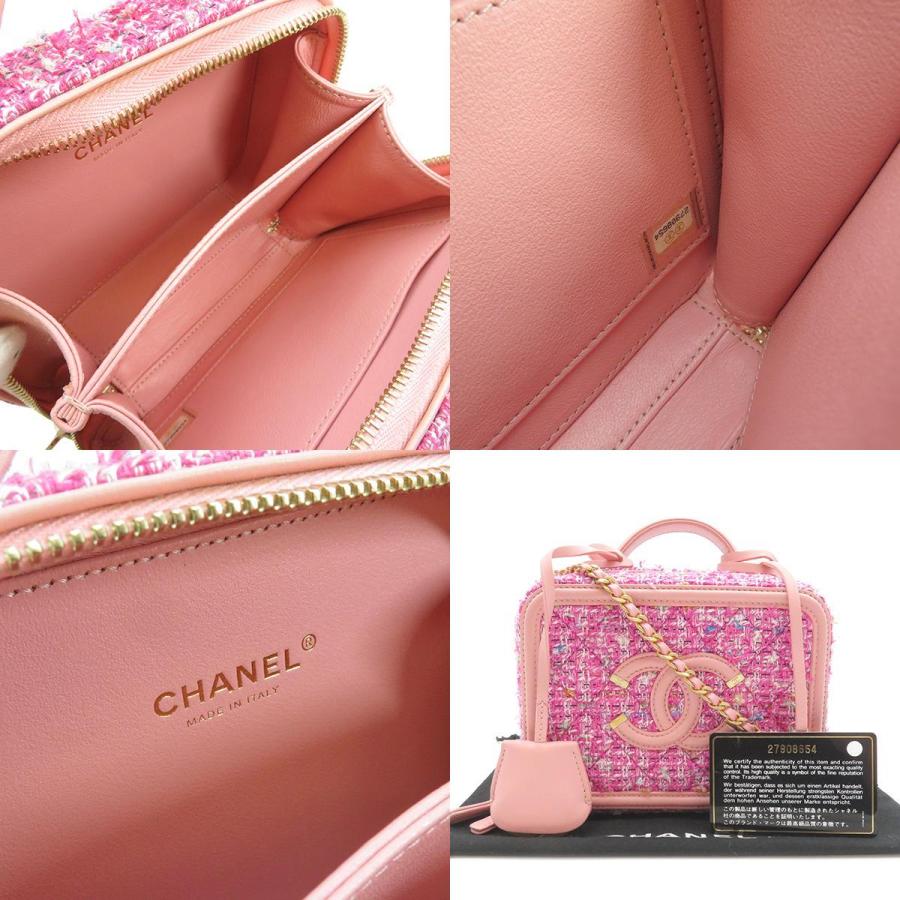 CHANEL シャネル CCフィリグリー バニティ ミニバッグ ツイード CHANEL シャネル CCフィリグリー バニティ ミニバッグ ツイード