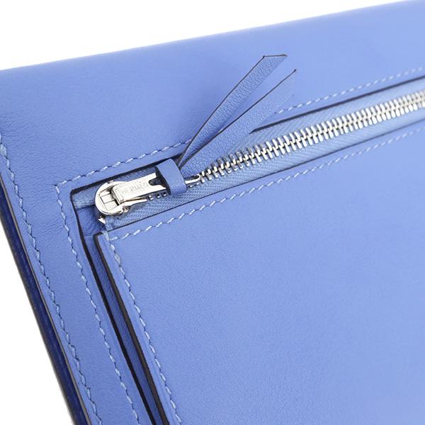 HERMES（エルメス） 長財布 ドゴンロング ドゴンレクトヴェルソ ブルー