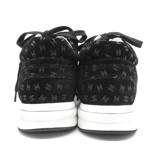 CHANEL シャネル スニーカー プリント スウェード カーフ CHANEL シャネル スニーカー プリント スウェード カーフ