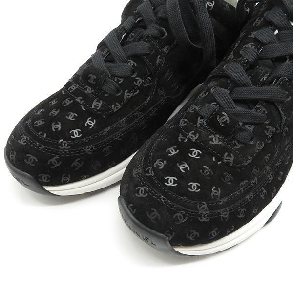 CHANEL シャネル スニーカー プリント スウェード カーフ CHANEL シャネル スニーカー プリント スウェード カーフ