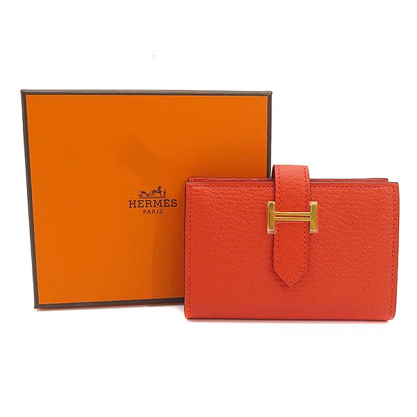HERMES（エルメス） 二つ折り財布 ベアンミニ コンパクト財布 コイン