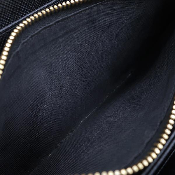 SAFFIANO（PRADA） プラダ 長財布 リボン ラウンドファスナー ブラック