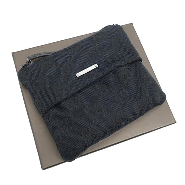 GGキャンバス グッチ ポーチ ポケットティッシュケース ブラック